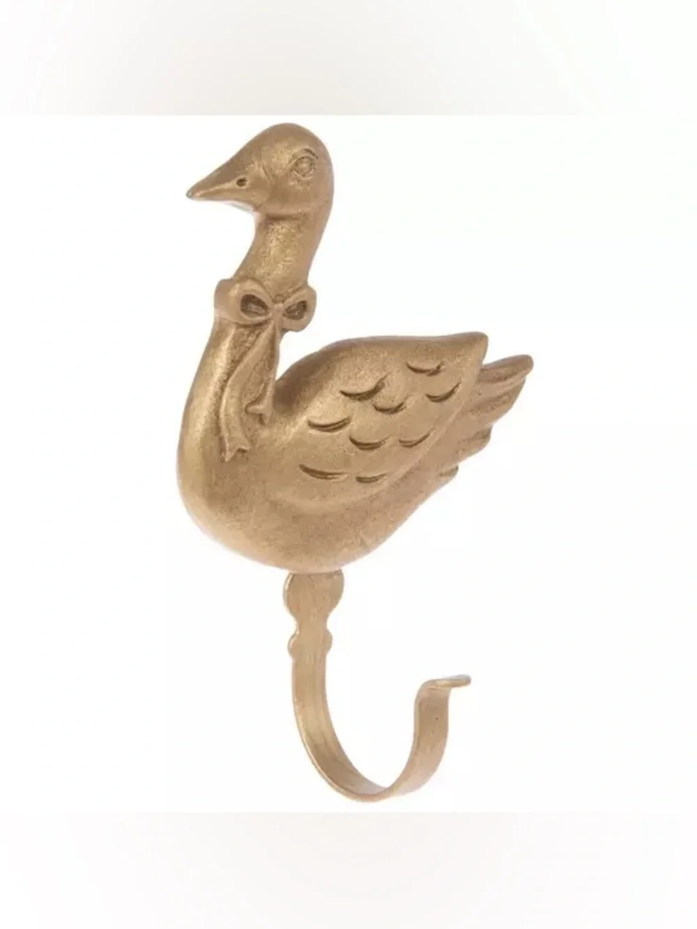 (2) Gold Swan Wall Hook